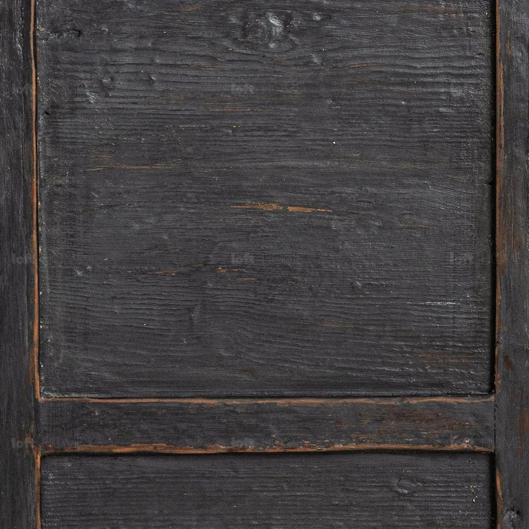 Rustic pine wood drawer cabinet relics color swatches.