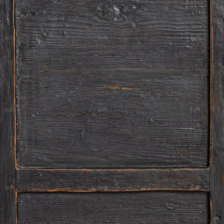 Rustic pine wood drawer cabinet relics color swatches.