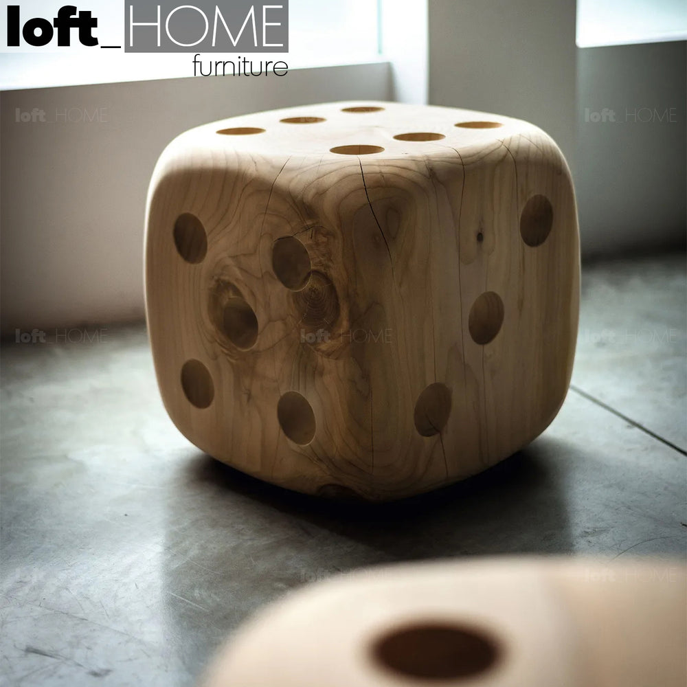 Rustic Wood Dice Decor DADONE SMALL & BIG Primary Product