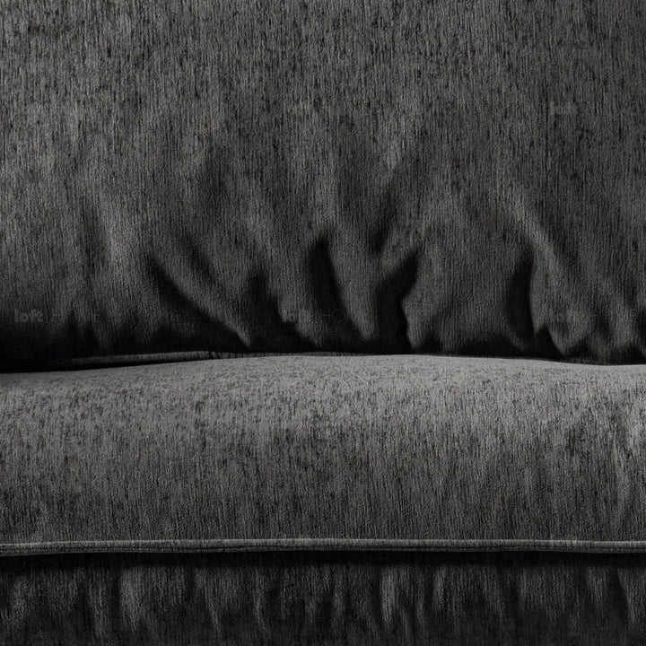 Modern chenille velvet fabric 3 seater sofa dushein color swatches.