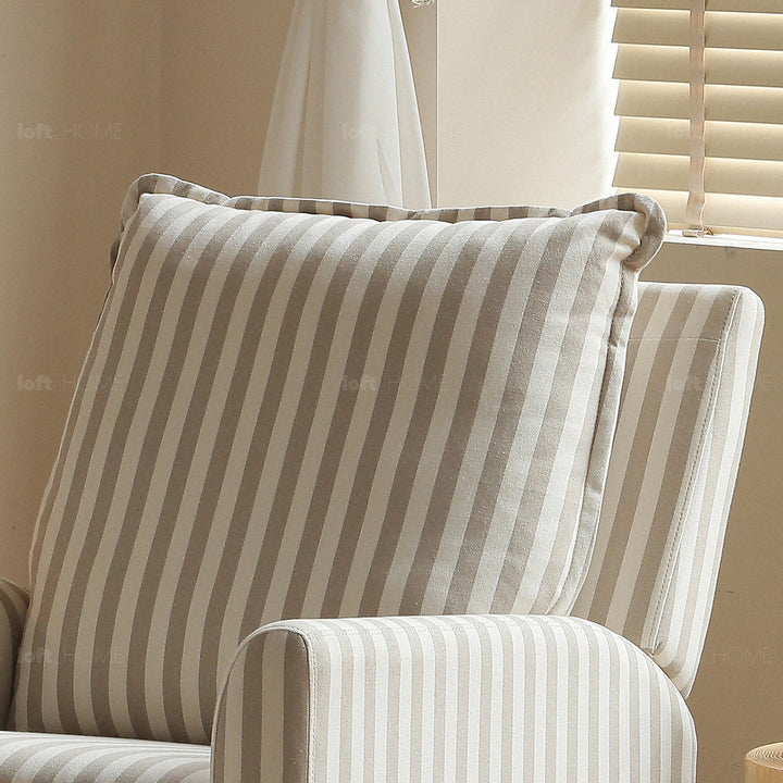 Scandinavian cotton fabric electric recliner revolving 1 seater sofa seabreeze in details.