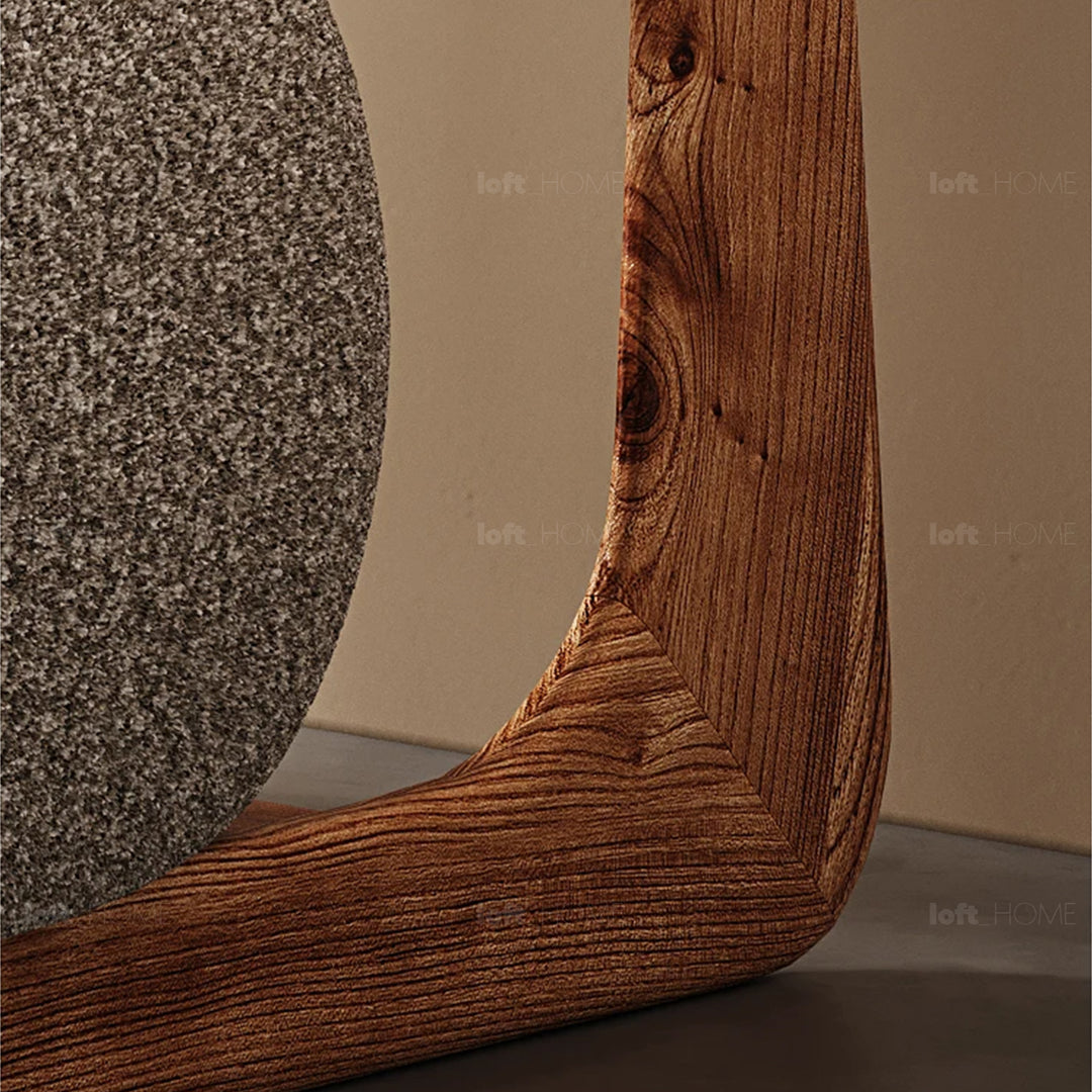 Scandinavian elm wood 1 seater sofa vista environmental situation.