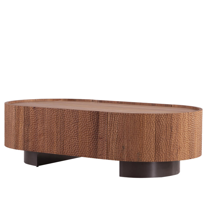 Scandinavian elm wood coffee table savvy with context.