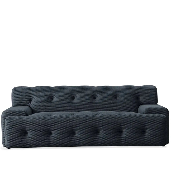 Contemporary fabric 2 seater sofa blogger in white background.