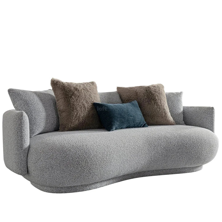 Cream fabric 3 seater sofa heritage in still life.