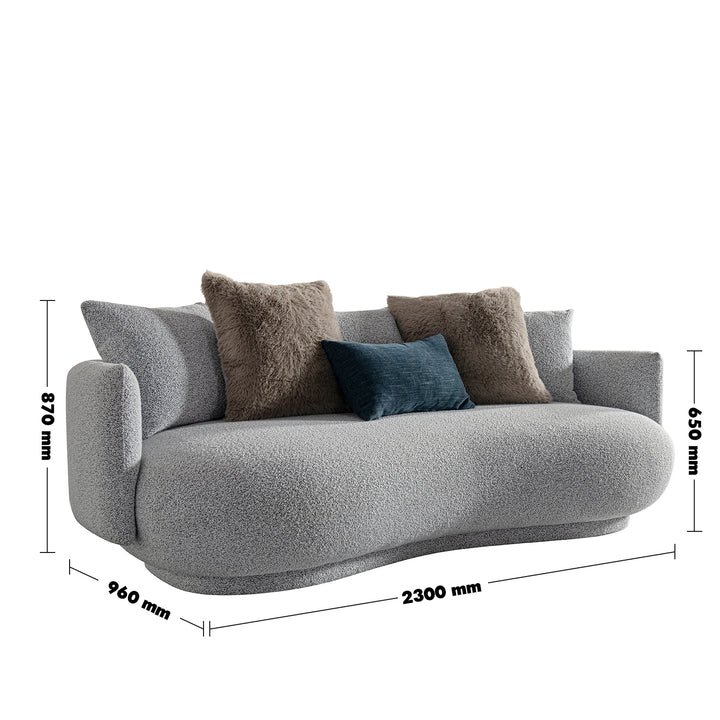 Cream fabric 3 seater sofa heritage size charts.