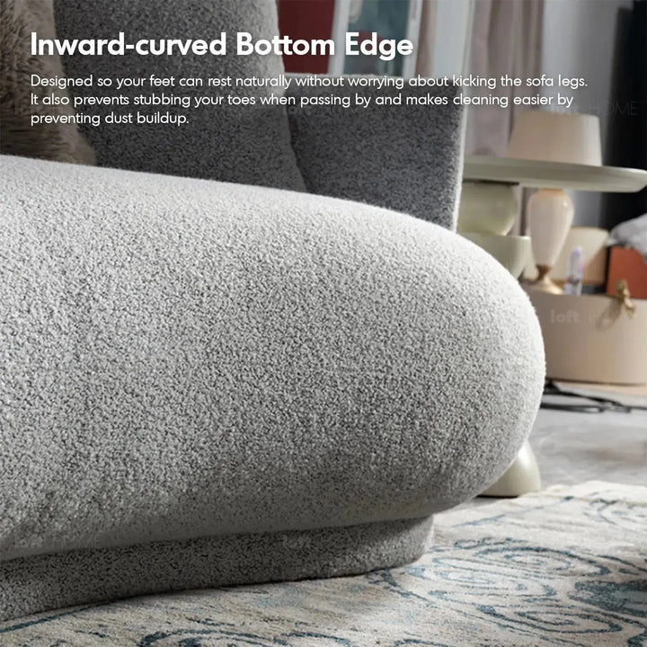 Cream fabric 3 seater sofa heritage material variants.