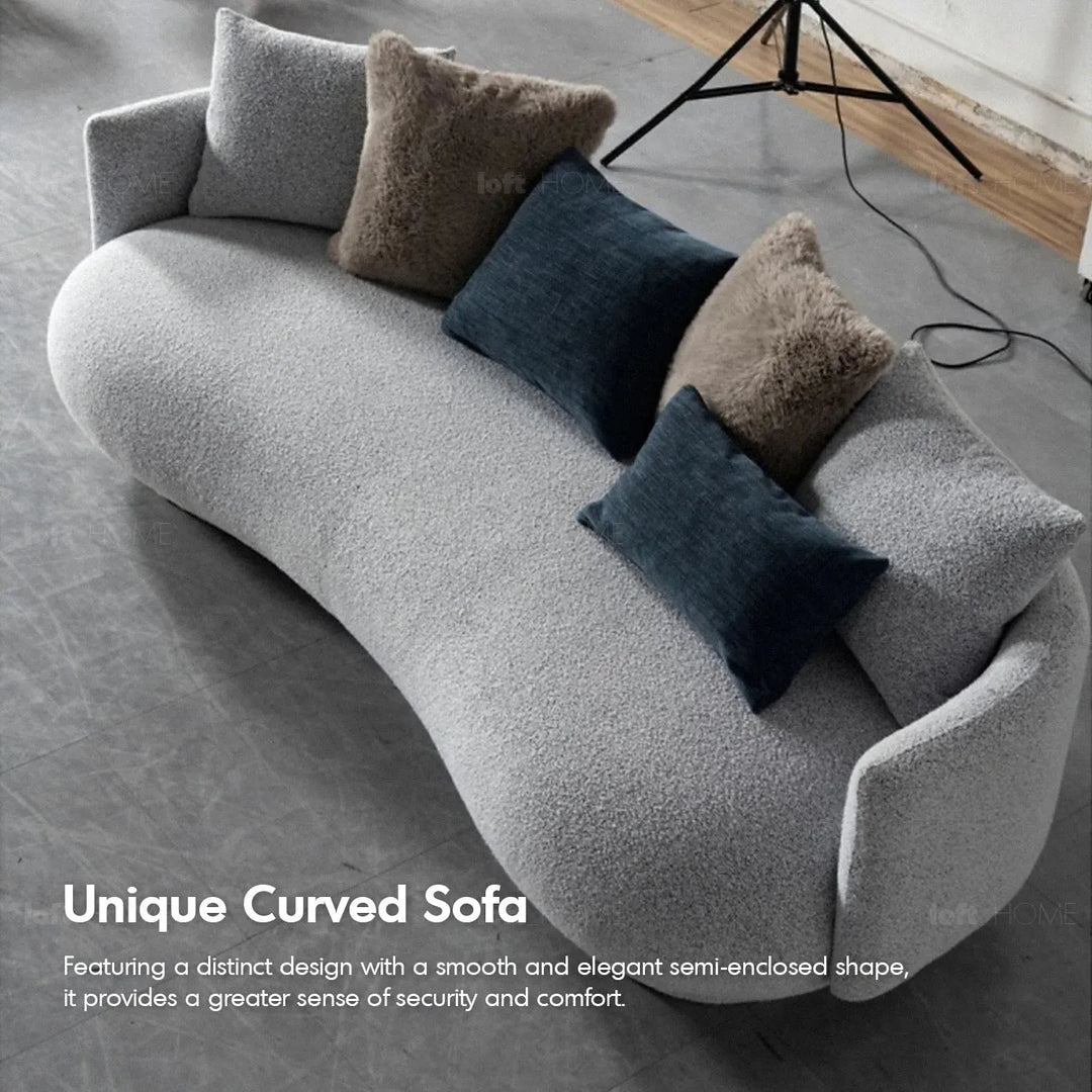 Cream fabric 3 seater sofa heritage with context.
