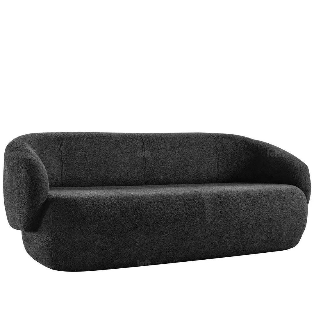 Cream fabric 3 seater sofa oslo in panoramic view.