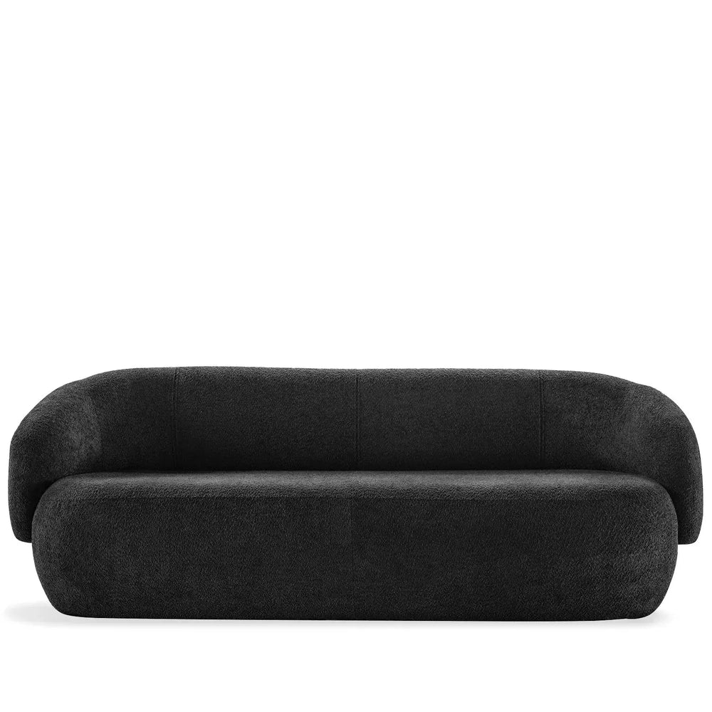 Cream fabric 3 seater sofa oslo in white background.