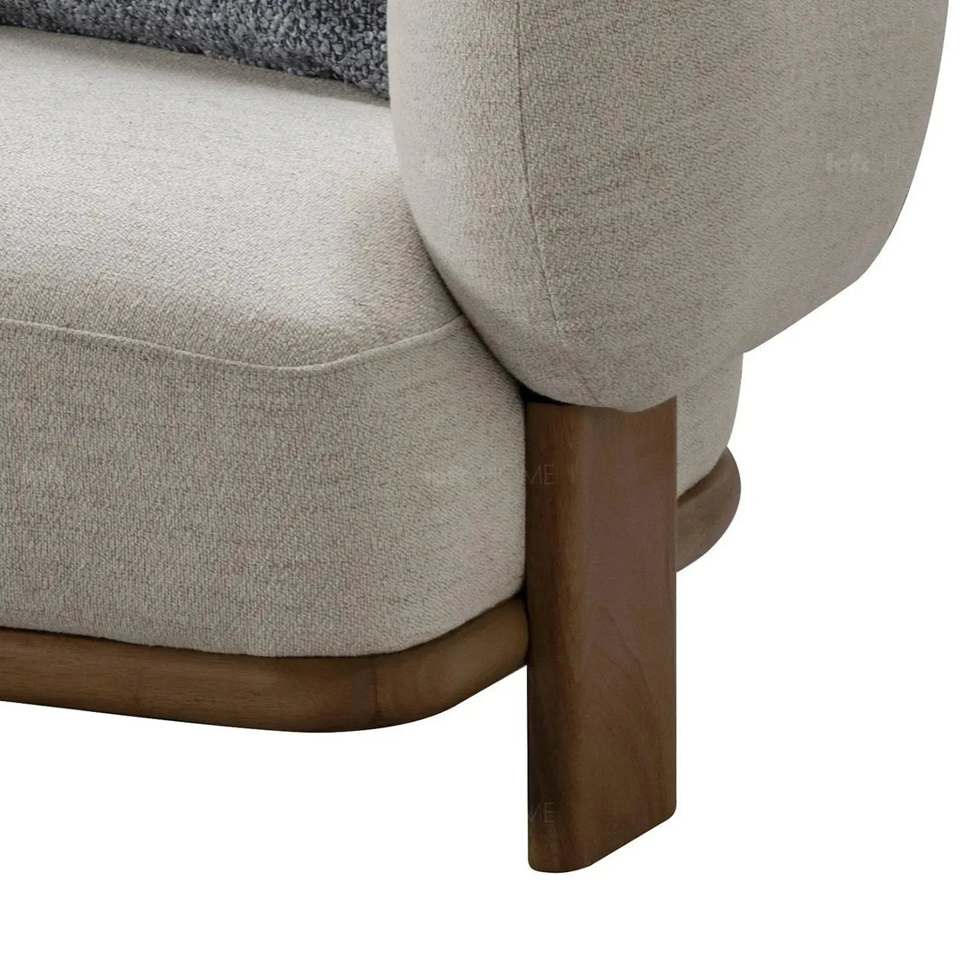 Scandinavian fabric 3 seater sofa waltz in still life.