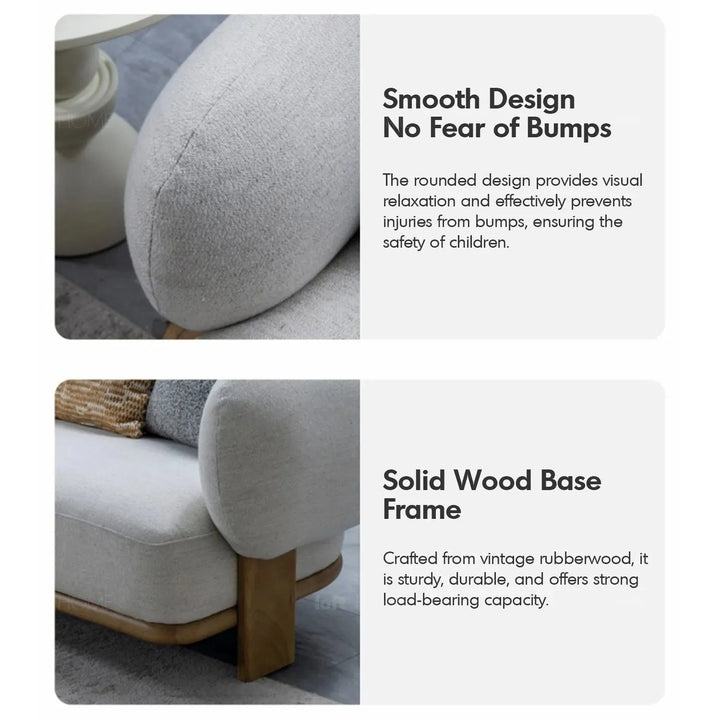 Scandinavian fabric 3 seater sofa waltz color swatches.