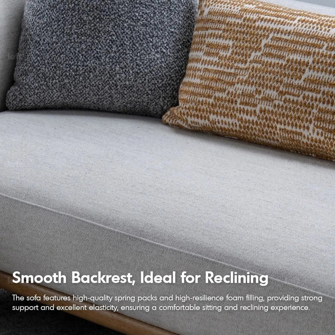 Scandinavian fabric 3 seater sofa waltz with context.