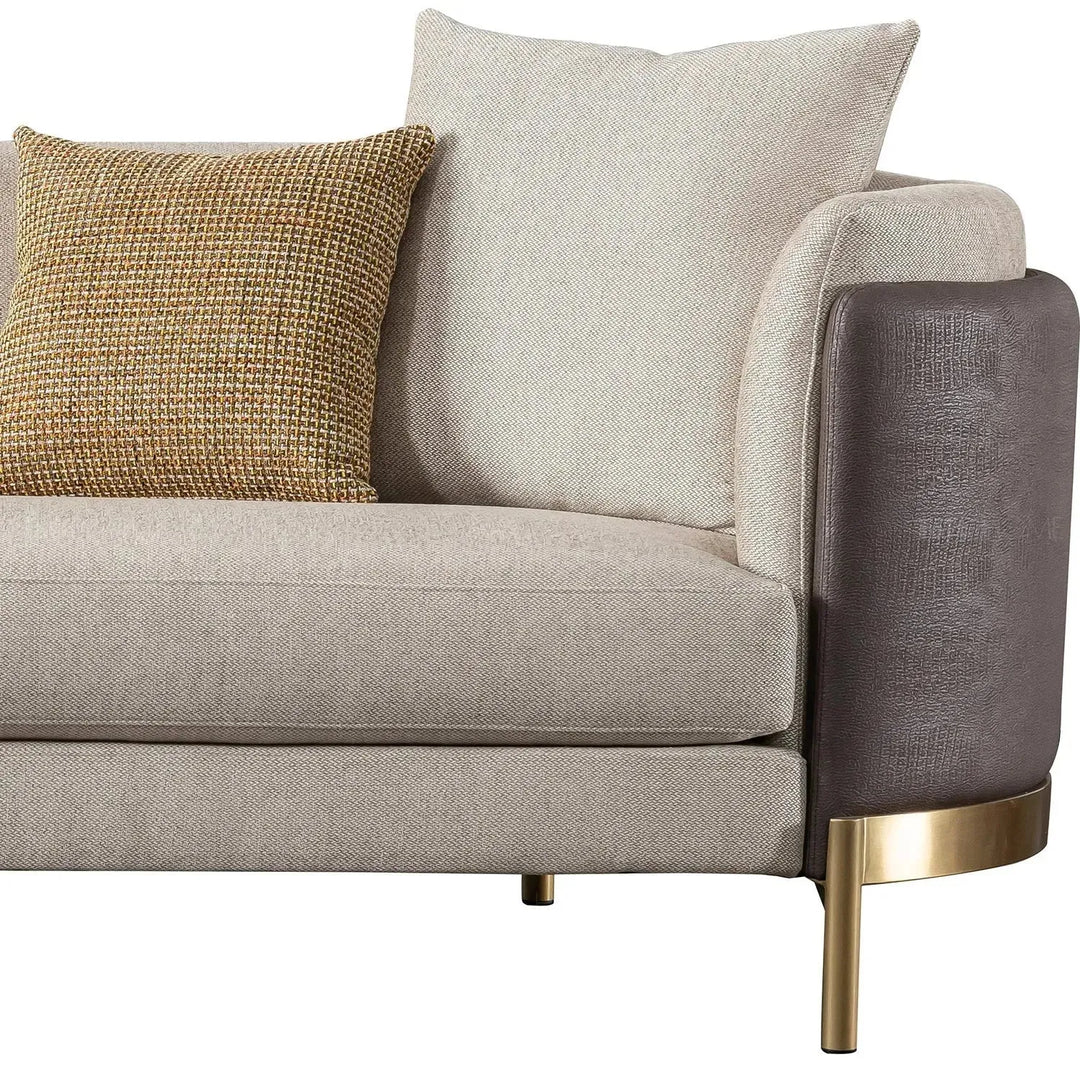 Modern fabric 3 seater sofa glamour environmental situation.