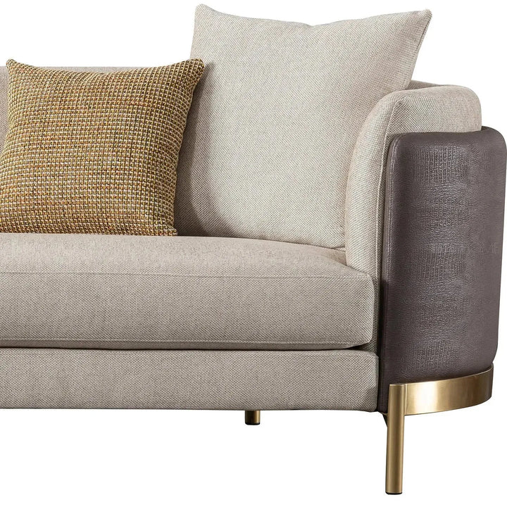 Modern fabric 3 seater sofa glamour environmental situation.
