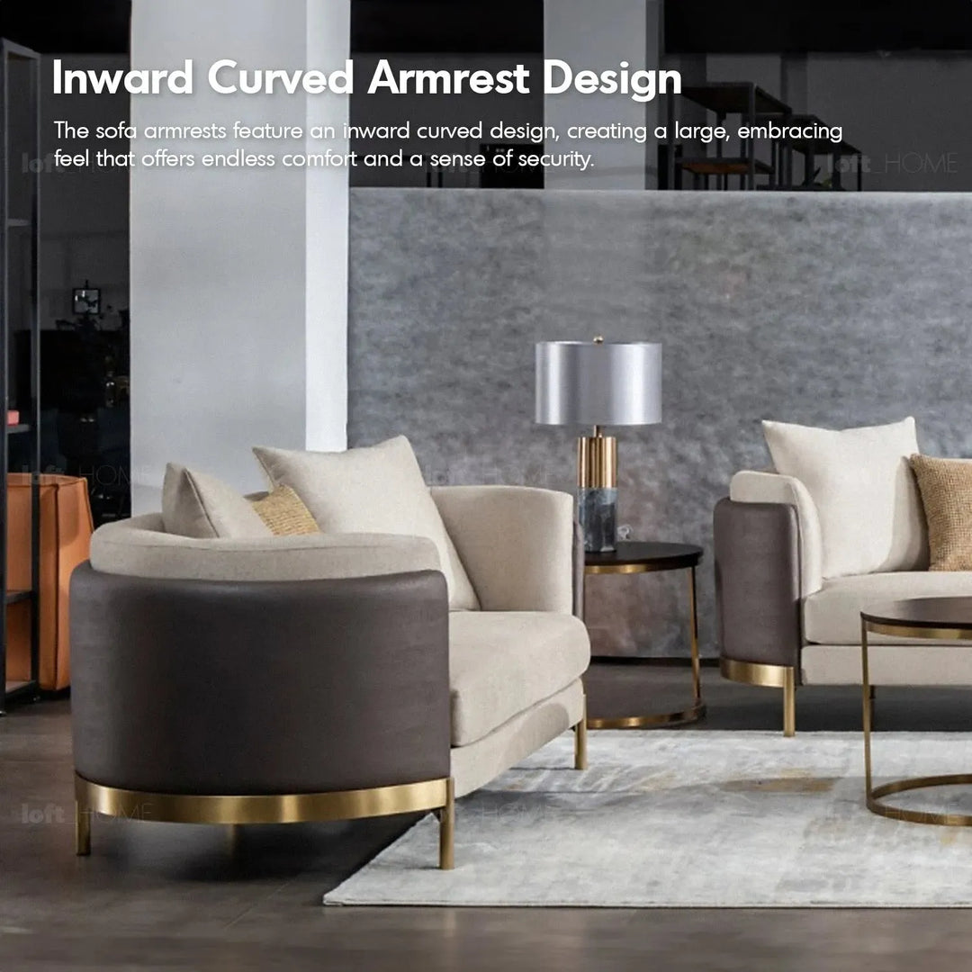 Modern fabric 3 seater sofa glamour material variants.