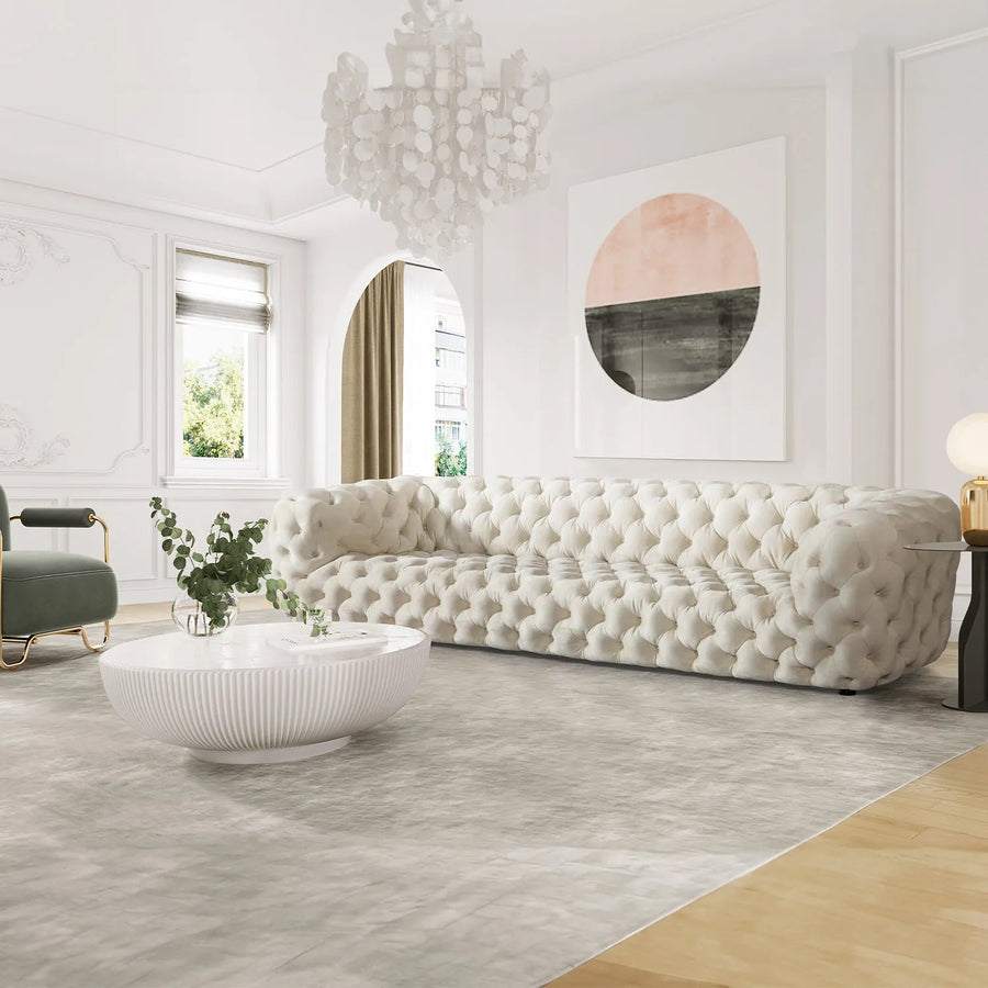 Vintage fabric 3 seater sofa mozart primary product view.