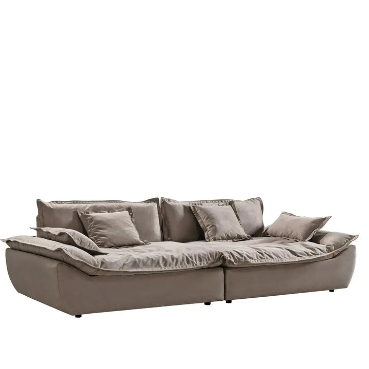 Contemporary fabric 5 seater sofa snuggle environmental situation.