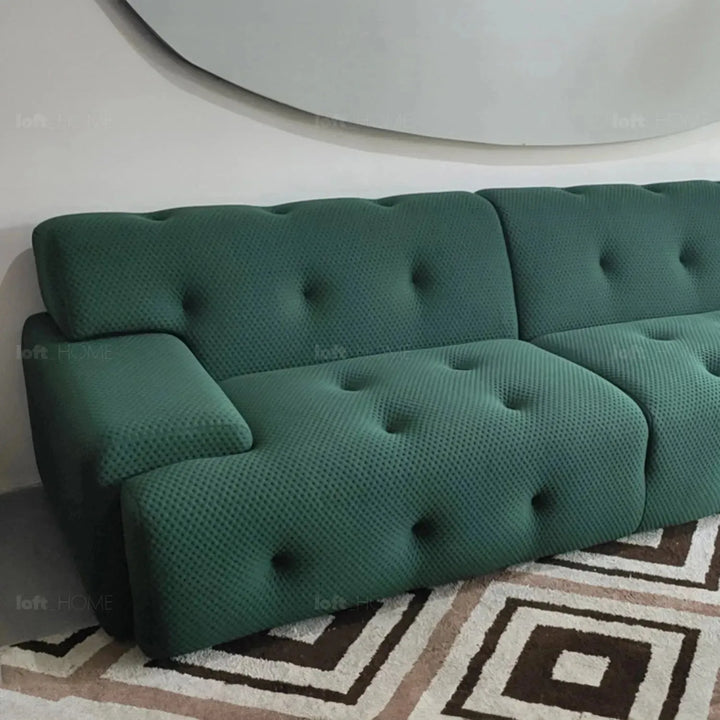 Contemporary fabric 4 seater sofa blogger environmental situation.