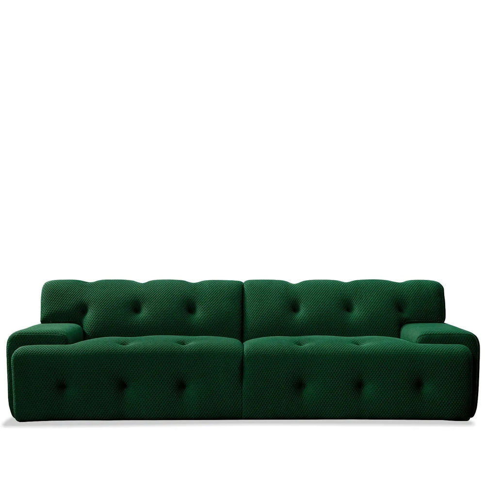Contemporary fabric 4 seater sofa blogger in white background.