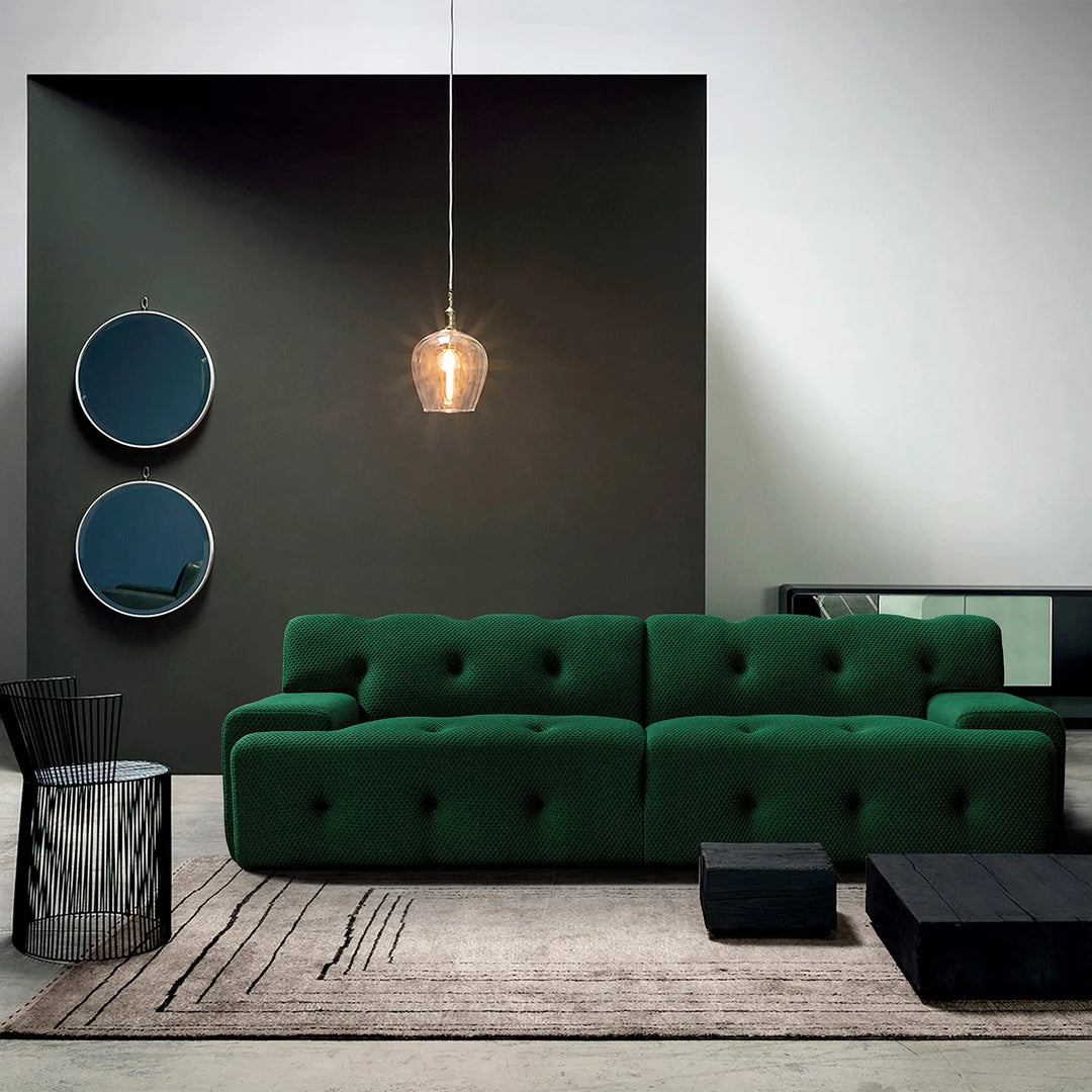 Contemporary fabric 4 seater sofa blogger primary product view.