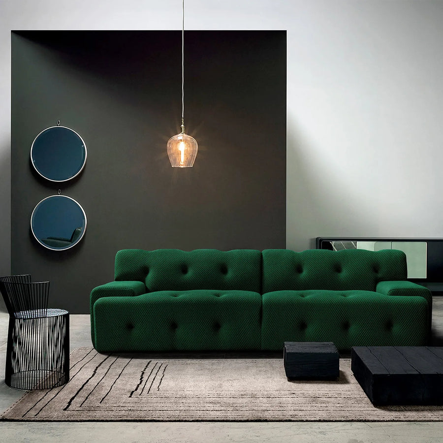 Contemporary fabric 4 seater sofa blogger primary product view.