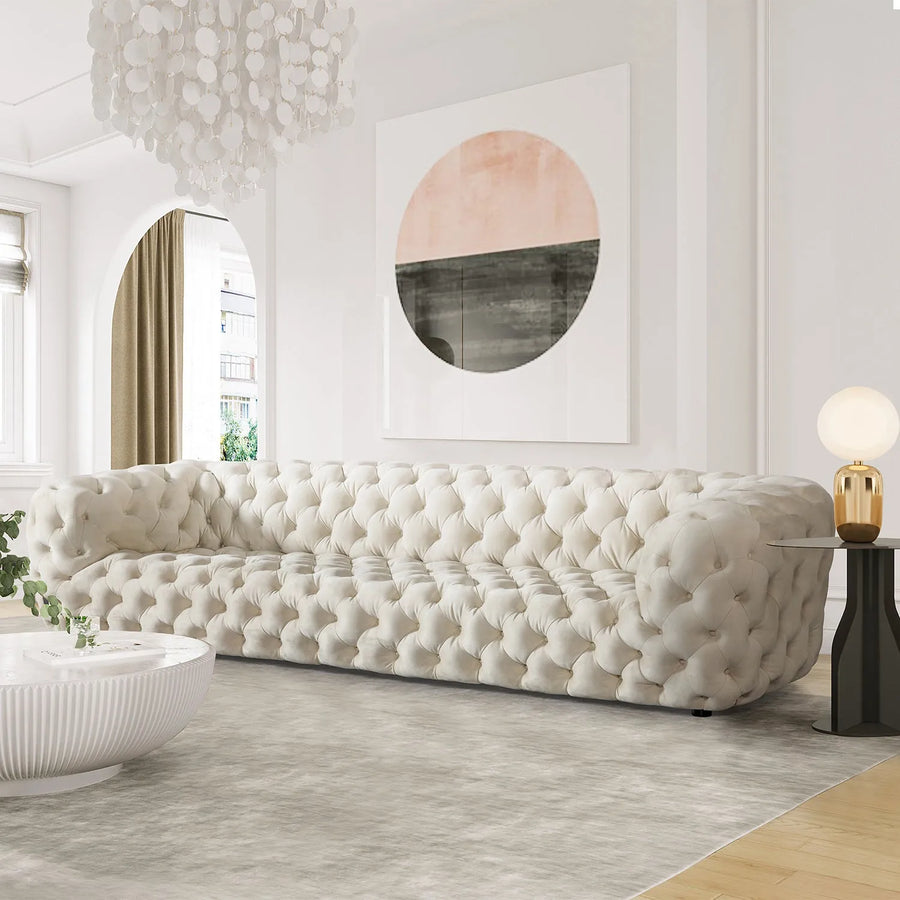 Vintage fabric 5 seater sofa mozart primary product view.