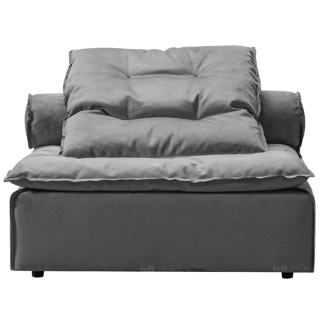 Modern fabric modular 1 seater sofa woolen situational feels.