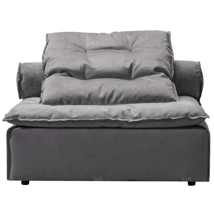 Modern fabric modular 1 seater sofa woolen situational feels.