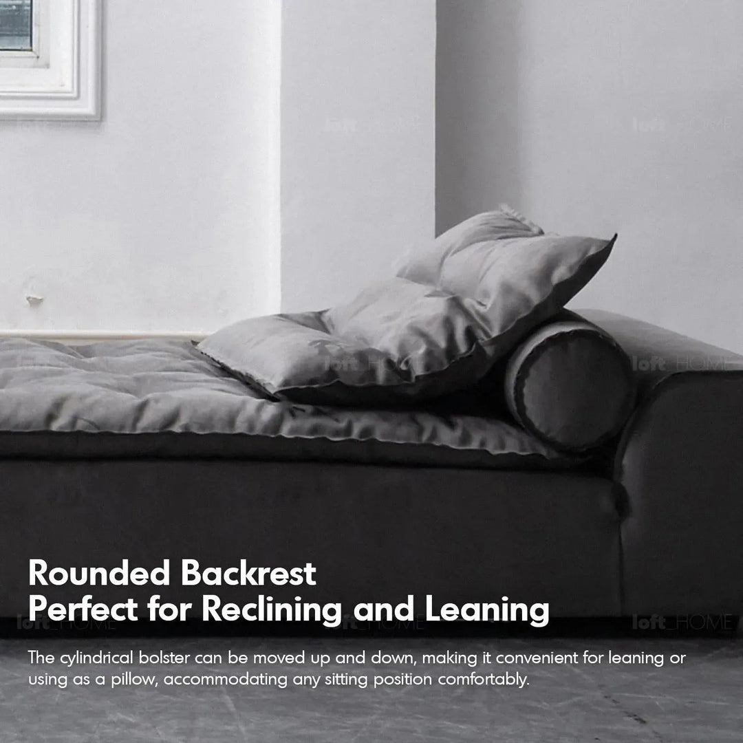Modern fabric modular 1 seater sofa woolen with context.