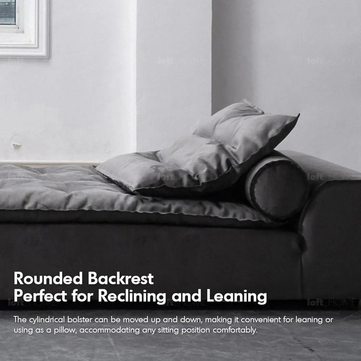 Modern fabric modular 1 seater sofa woolen with context.