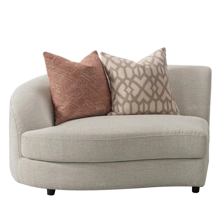 Cream fabric modular 4 seater sofa groove in still life.