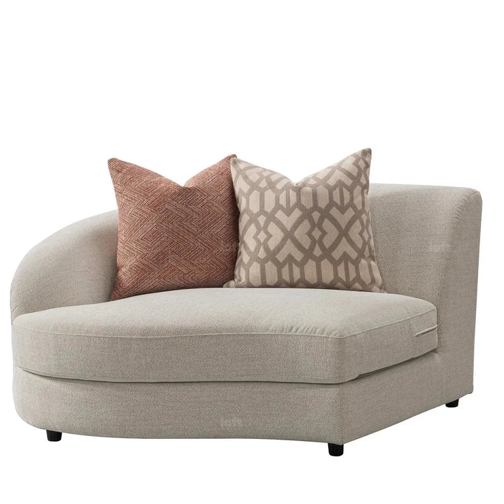 Cream fabric modular 4 seater sofa groove environmental situation.