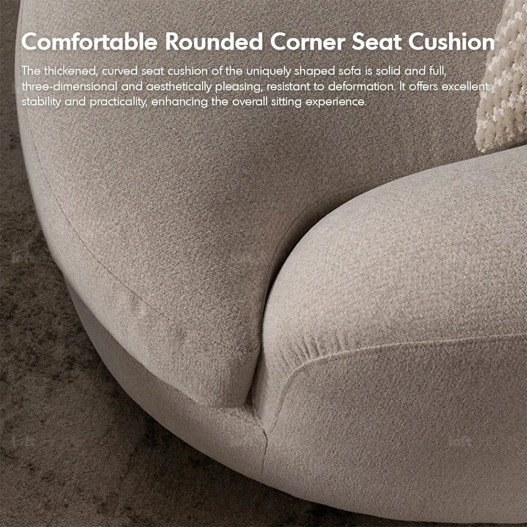 Cream fabric modular 4 seater sofa groove in real life style.