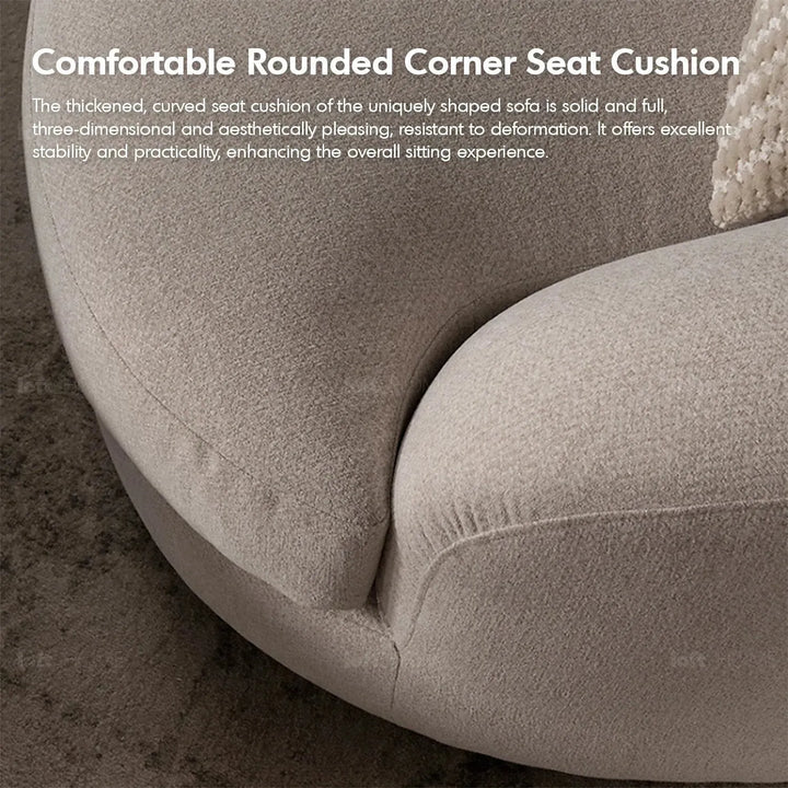 Cream fabric modular 4 seater sofa groove in real life style.