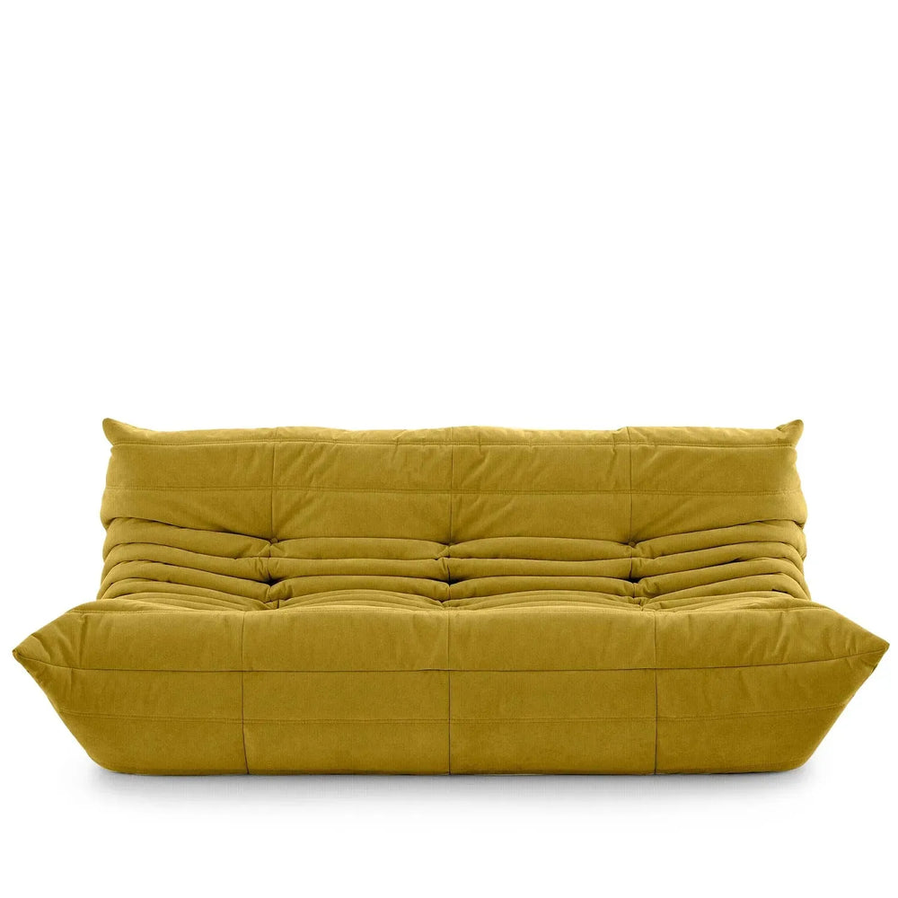 Contemporary fabric modular 3 seater sofa cater in white background.