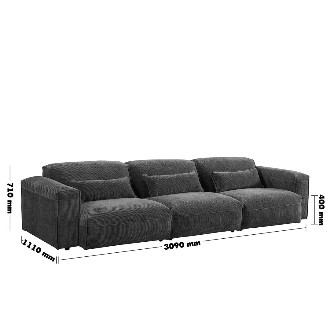 Modern corduroy velvet fabric modular 4 seater sofa opera size charts.