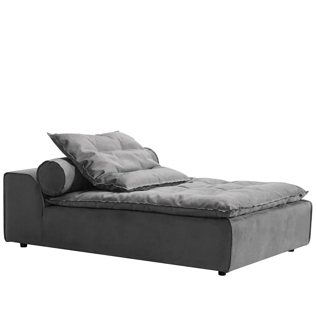 Modern fabric modular chaise sofa woolen conceptual design.