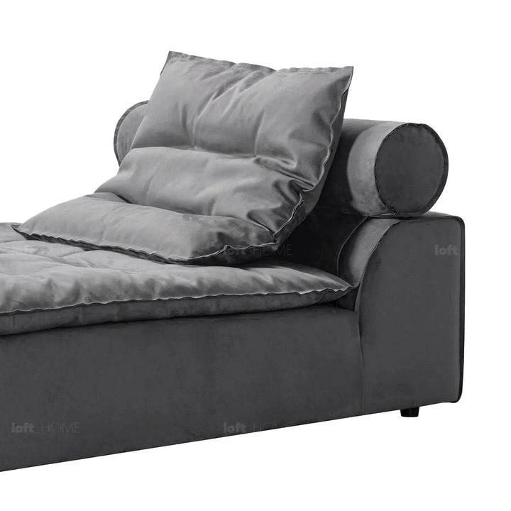 Modern fabric modular chaise sofa woolen situational feels.