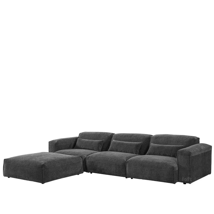 Modern corduroy velvet fabric modular ottoman opera conceptual design.