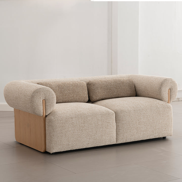 Scandinavian mixed weave fabric 2 seater sofa lange situational feels.