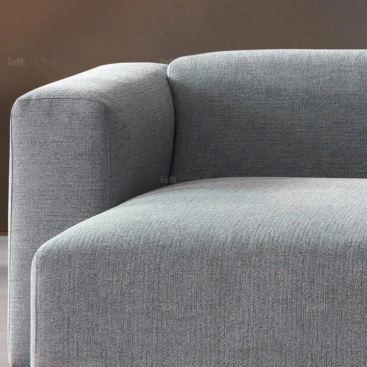 Minimalist mixed weave fabric l shape sectional sofa pavilion 3+l in real life style.