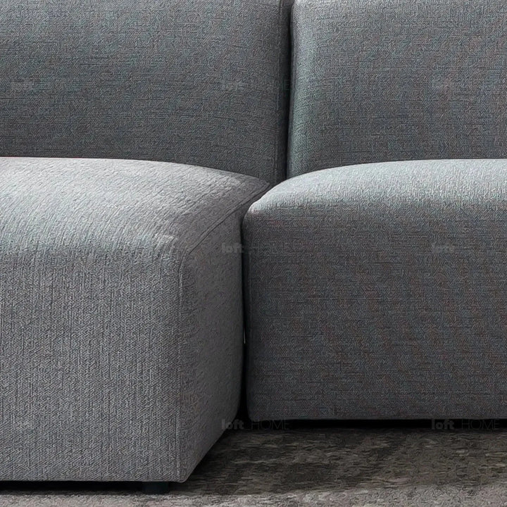 Minimalist mixed weave fabric l shape sectional sofa pavilion 3+l with context.