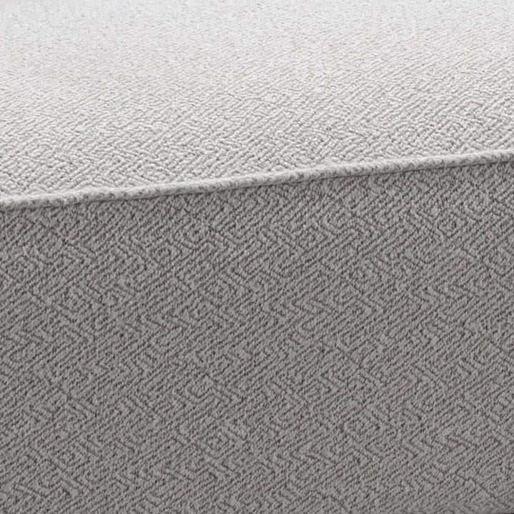 Minimalist mixed weave fabric modular ottoman eleganza l color swatches.