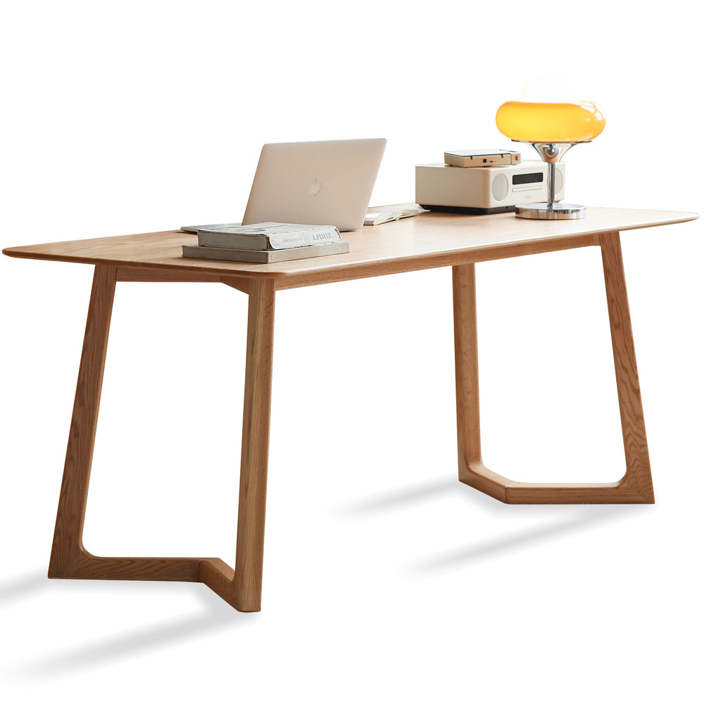 Scandinavian oak wood dining table berlin primary product view.