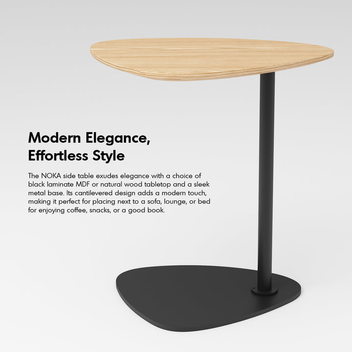 Scandinavian side table noka in real life style.