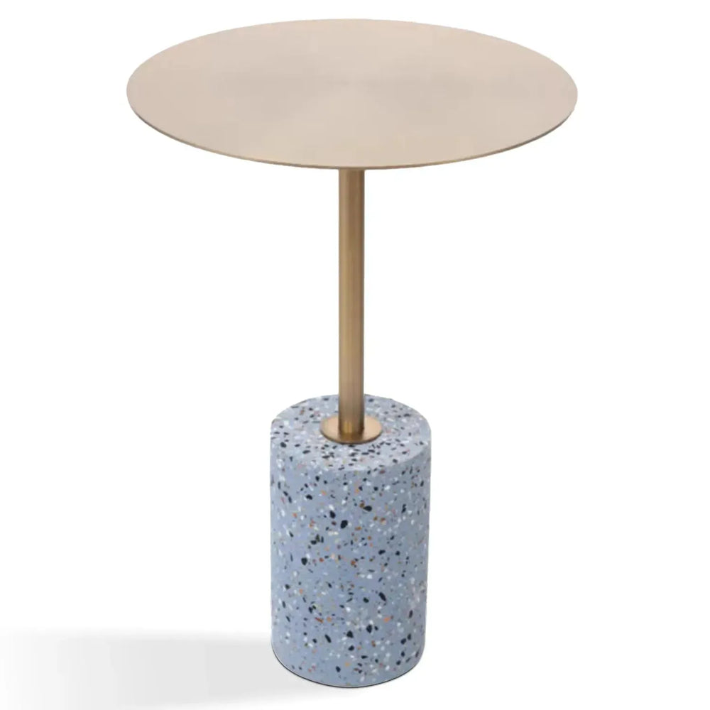 Modern terrazzo side table onyx environmental situation.