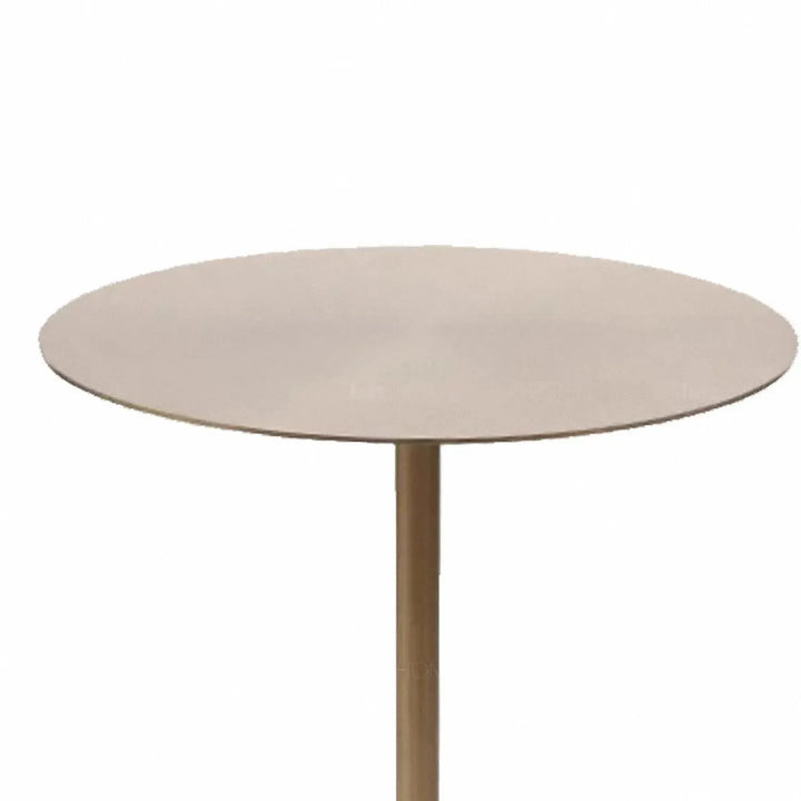 Modern terrazzo side table onyx in real life style.
