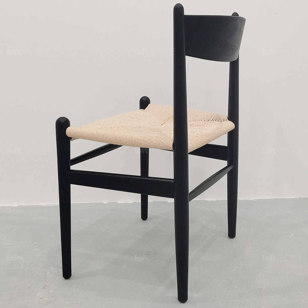 Scandinavian Wood Dining Chair DUNE Detail