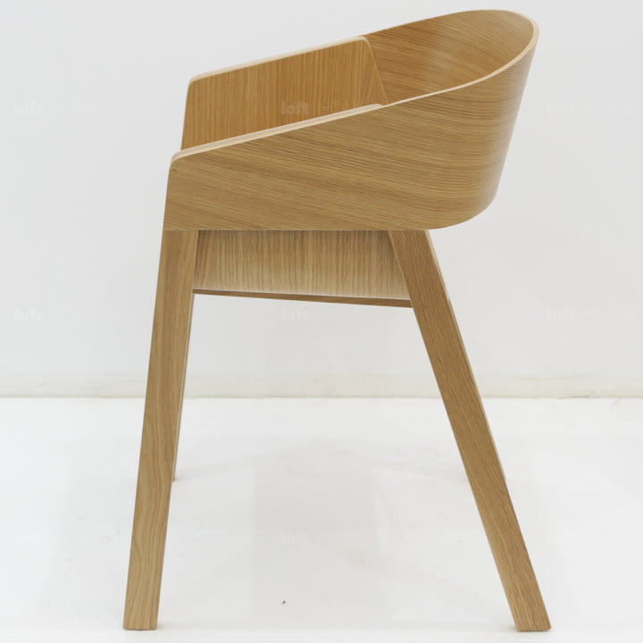 Scandinavian wood dining chair 2pcs set flair environmental situation.